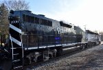 Rear side views of Chesapeake & Delaware GP38-2 # 2006 and NJT GP40PH-2 # 4104